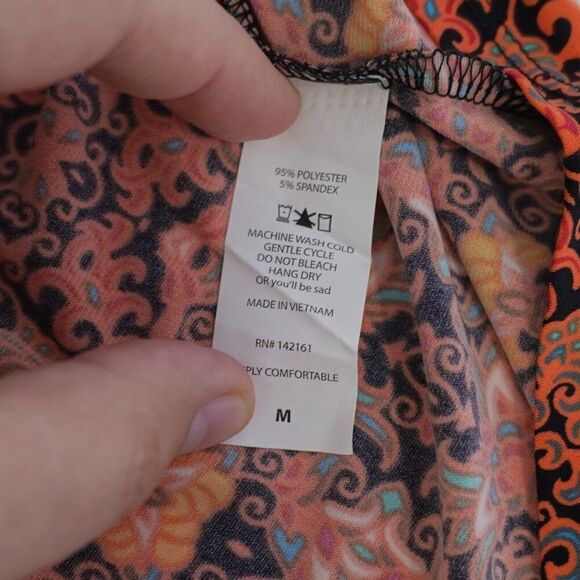 NEW LuLaRoe Irma Loose Orange Tunic Top Long Shirt Tail Top‎ Medium Boat - Picture 9 of 9